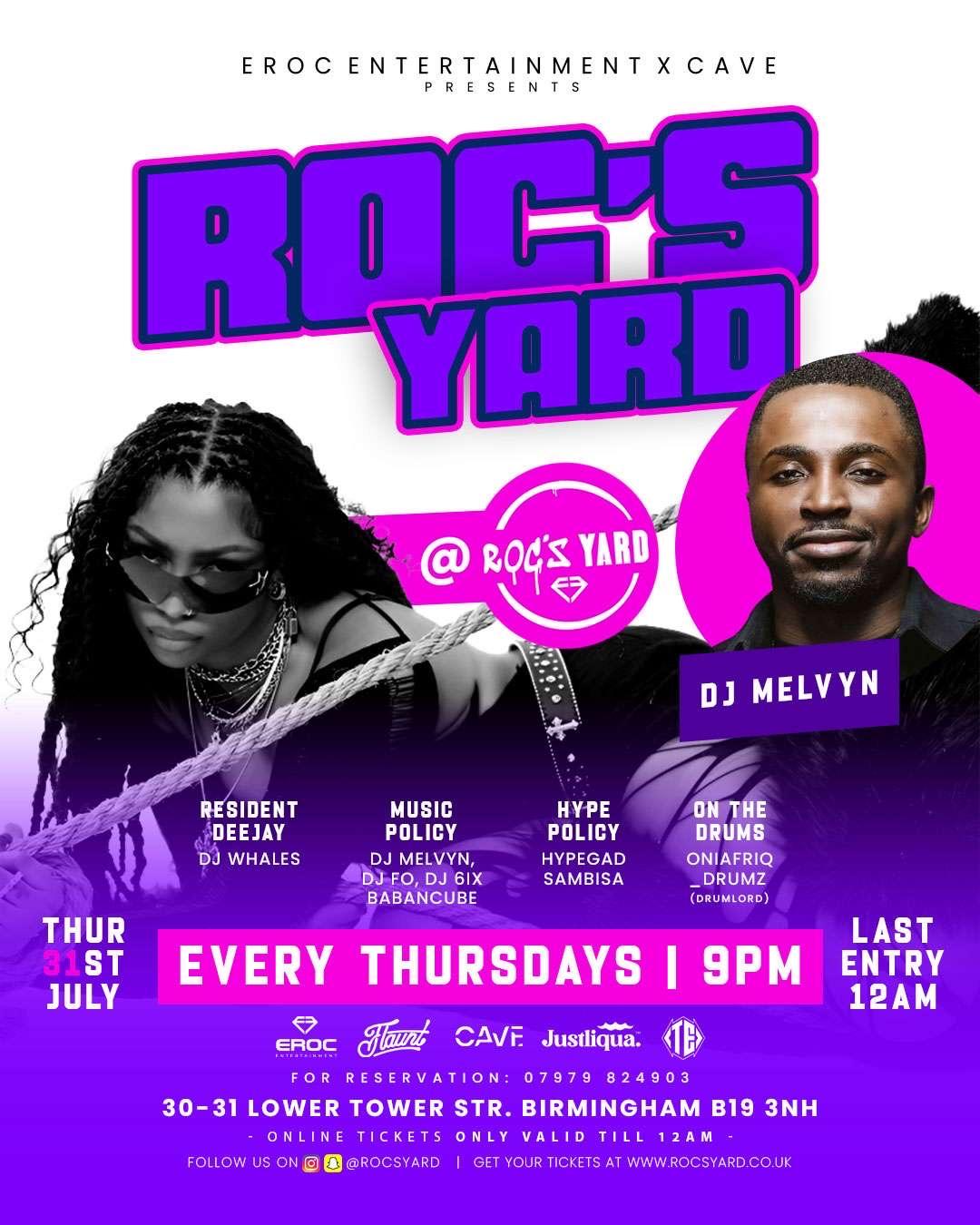 Rocsyard Live Session ft HypeGad Sambisa & OniAfriq Drumz (31/07/2025)